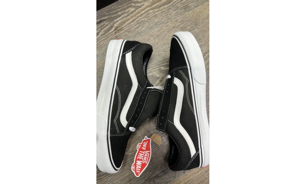 Vans negros old outlet school